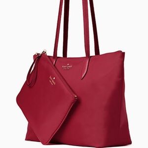 Kate Spade New York Mel Packable Tote in Blackberry. NWT